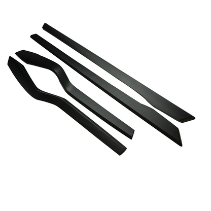 [Real Carbon Fiber] Inner Door Panel Trim Strips For Tesla Model X (2014-2020) Matte Carbon Fiber