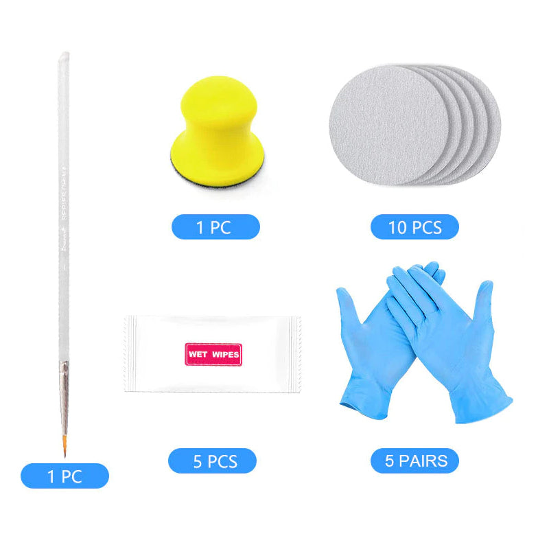 Car Curb Rash Remove Tool Kit