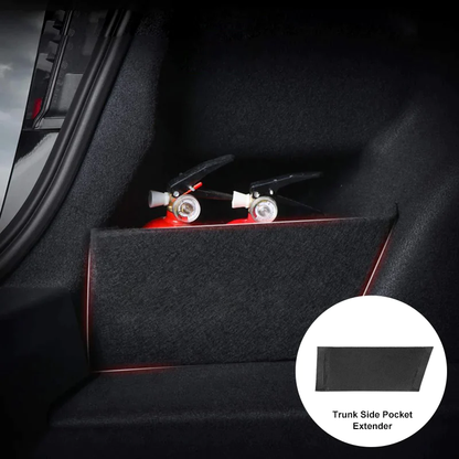 Interior Organizer Set for 2021-2024 Tesla Model Y Trunk Side Pocket Extender