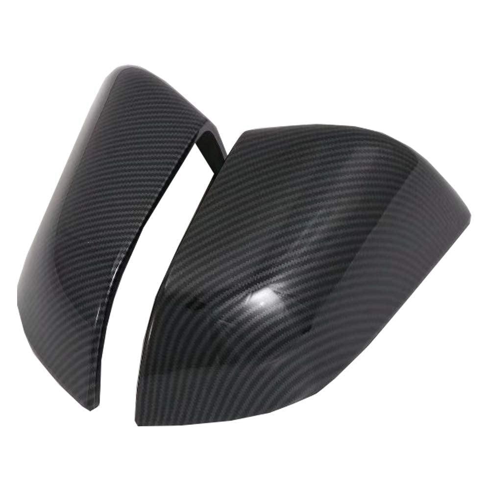 ABS Black Carbon Fiber Mirrors Cap For Model 3 (Carbon Fiber Pattern ABS) (1 pair) (2017-2024)