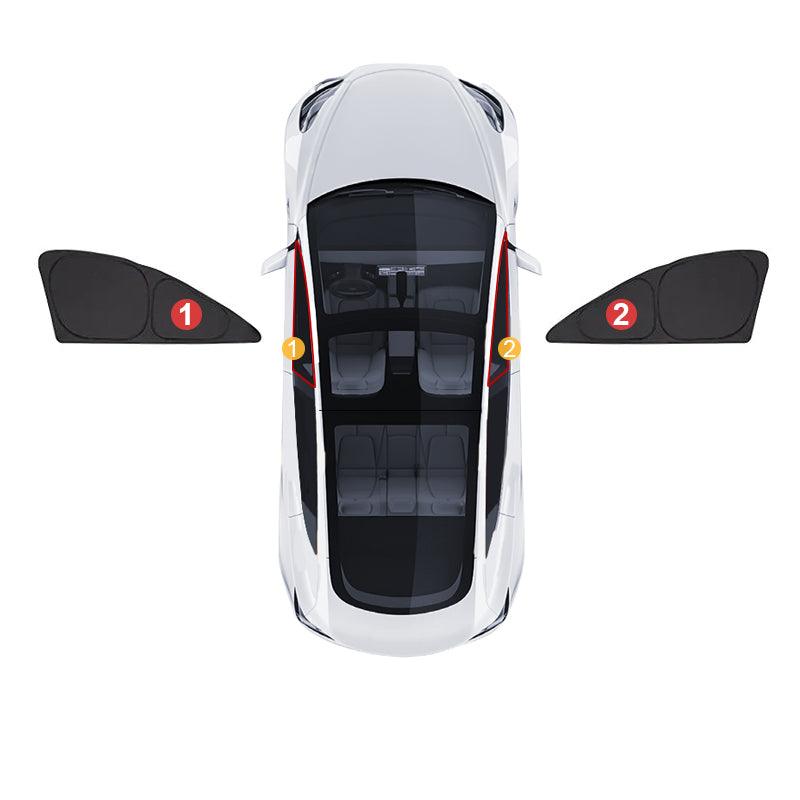 Model Y(2020-2024) Thermal Insulated Windows Sunshades for Tesla/ Privacy Curtains for Tesla Car Sun Visor and Privacy Protector Front Door Windows