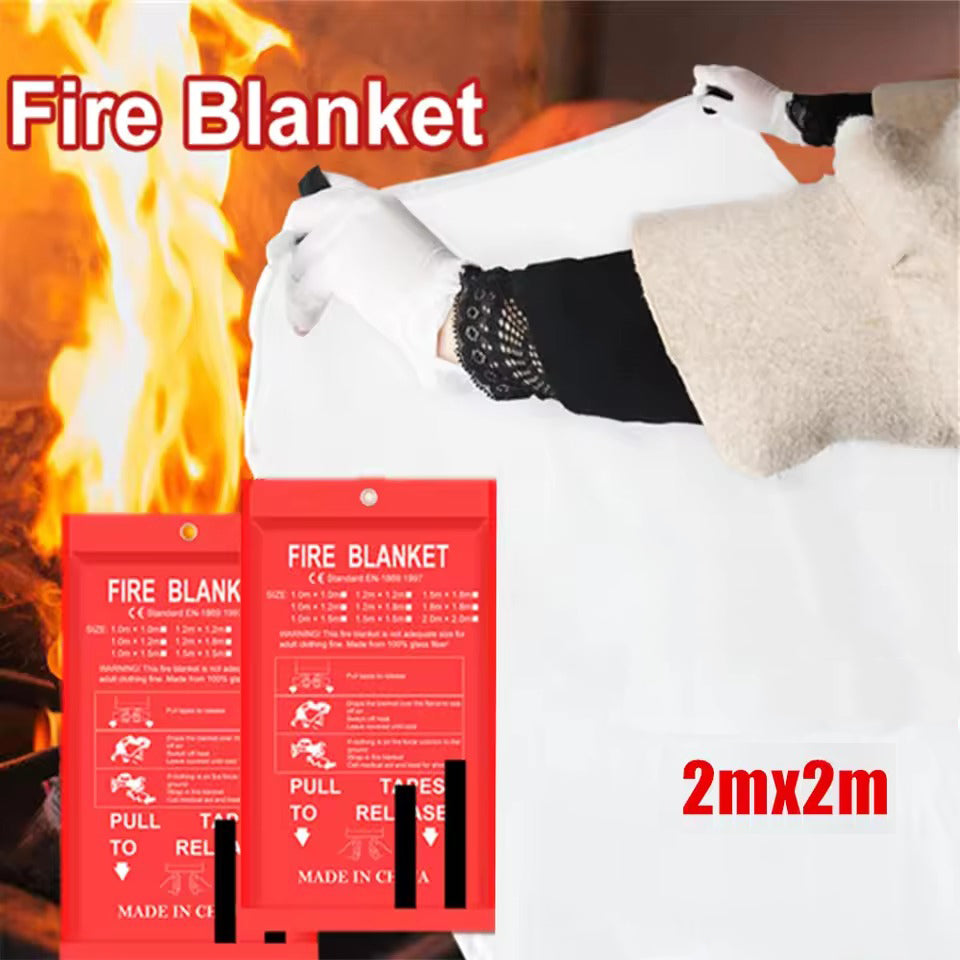 80"x80" Prepared Emergency Fire Blanket For Cars Fire Stop