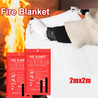 80"x80" Prepared Emergency Fire Blanket For Cars Fire Stop