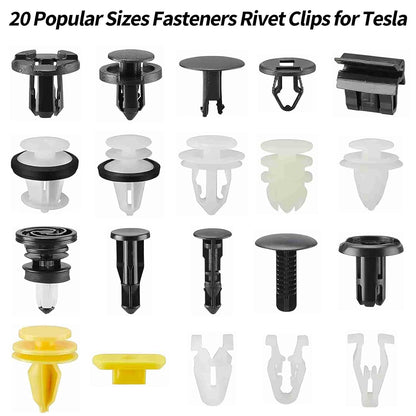 300PCS Tesla Fasteners Clips Nuts Plastic Rivets Kit for Tesla Model 3/Y/X/S