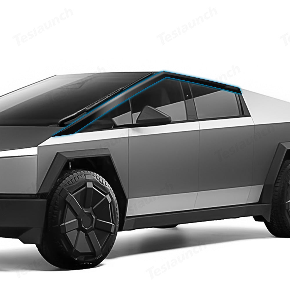Pillar Delete Wrap for Cybertruck Glossy Black