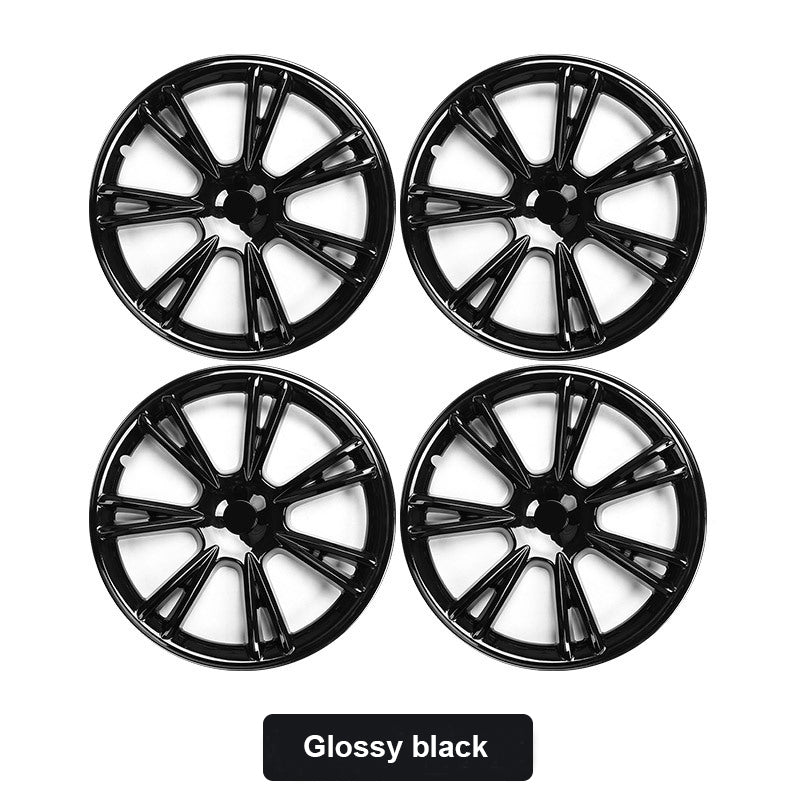 Wheel Covers Hubcap for Tesla Model Y 19‘’ (4PCS) Glossy Black