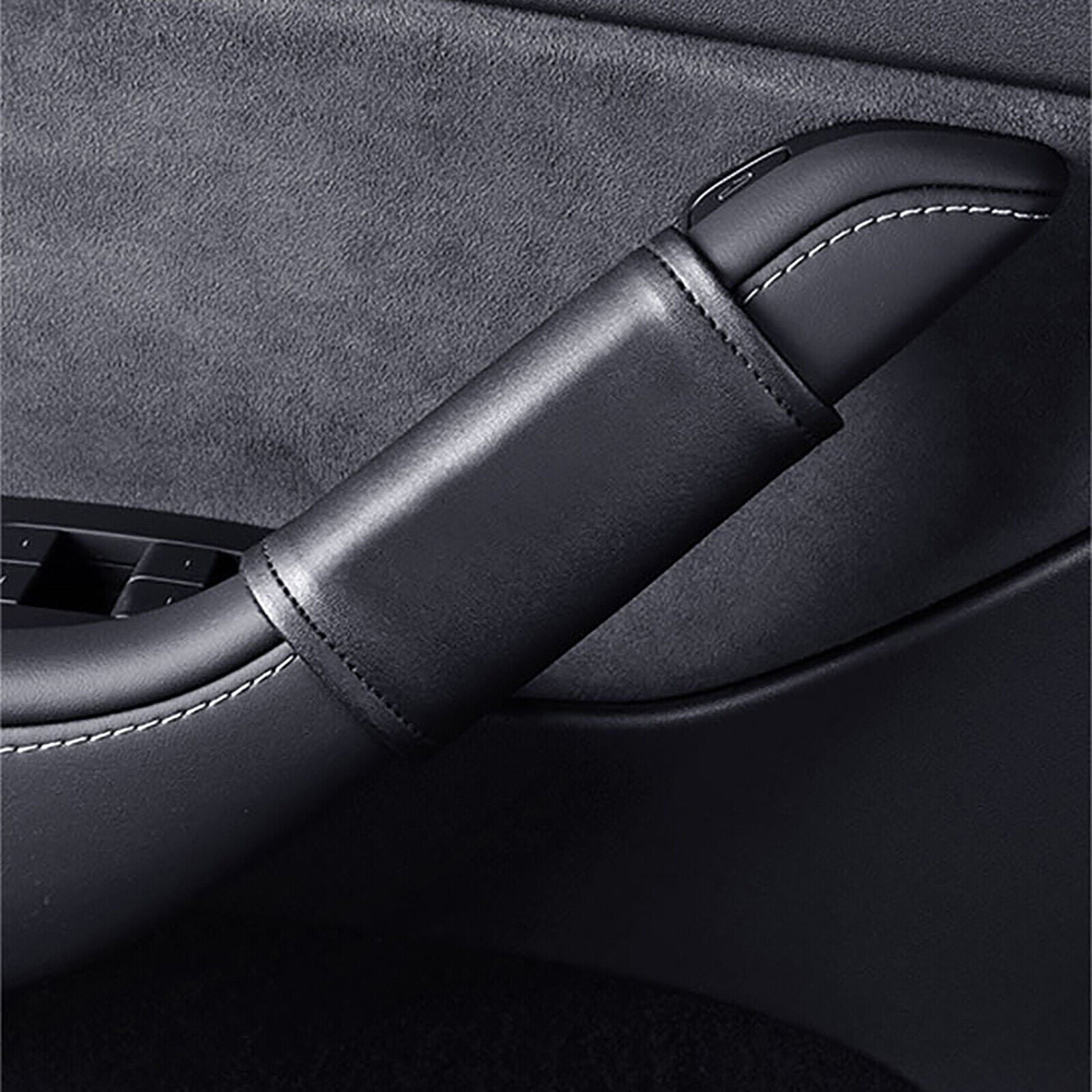 Model 3/Y Inner Door Handle Leather Protective Cover for Tesla(4PCS)