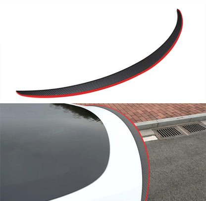 [Real Carbon Fiber] Spoiler Wing With Red Line for Tesla Model Y/3 Matte Real Carbon Fiber Model Y