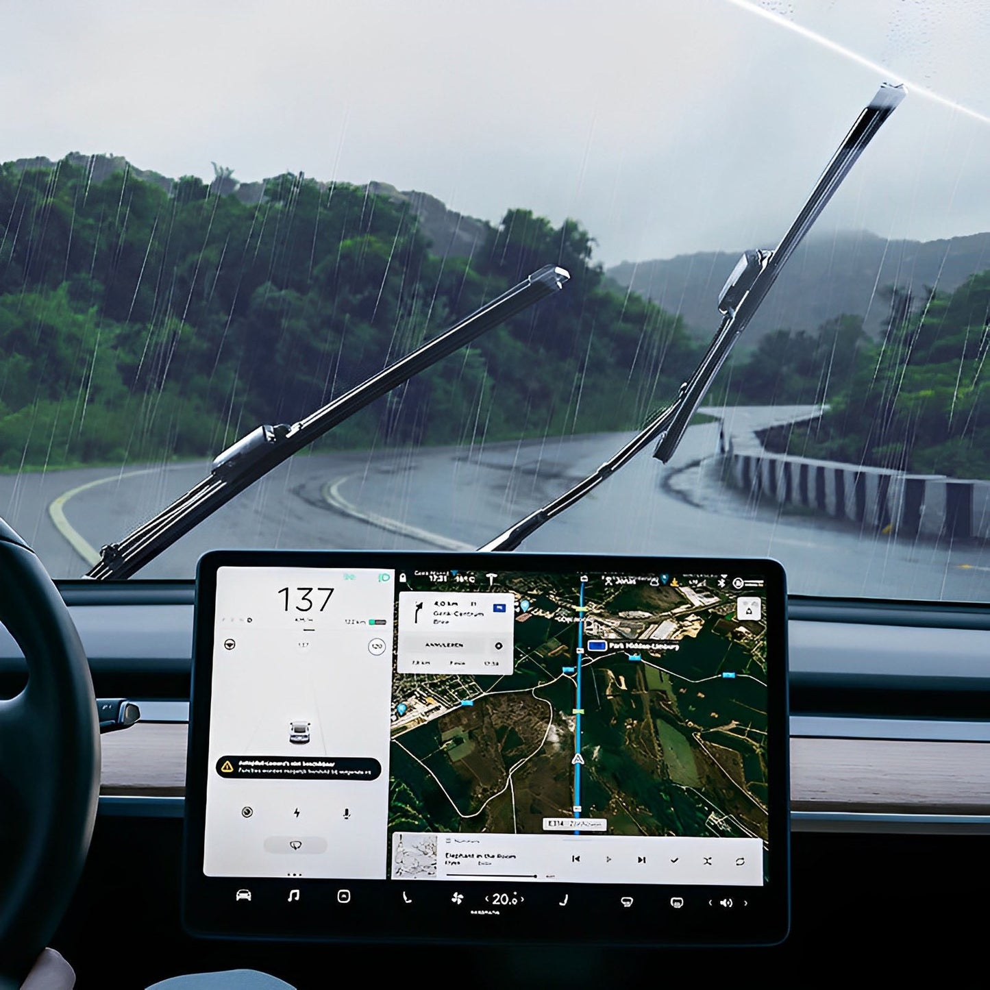 Silicone Windshield Wiper Blades for Tesla Model 3/Y (Set of 2) Model 3