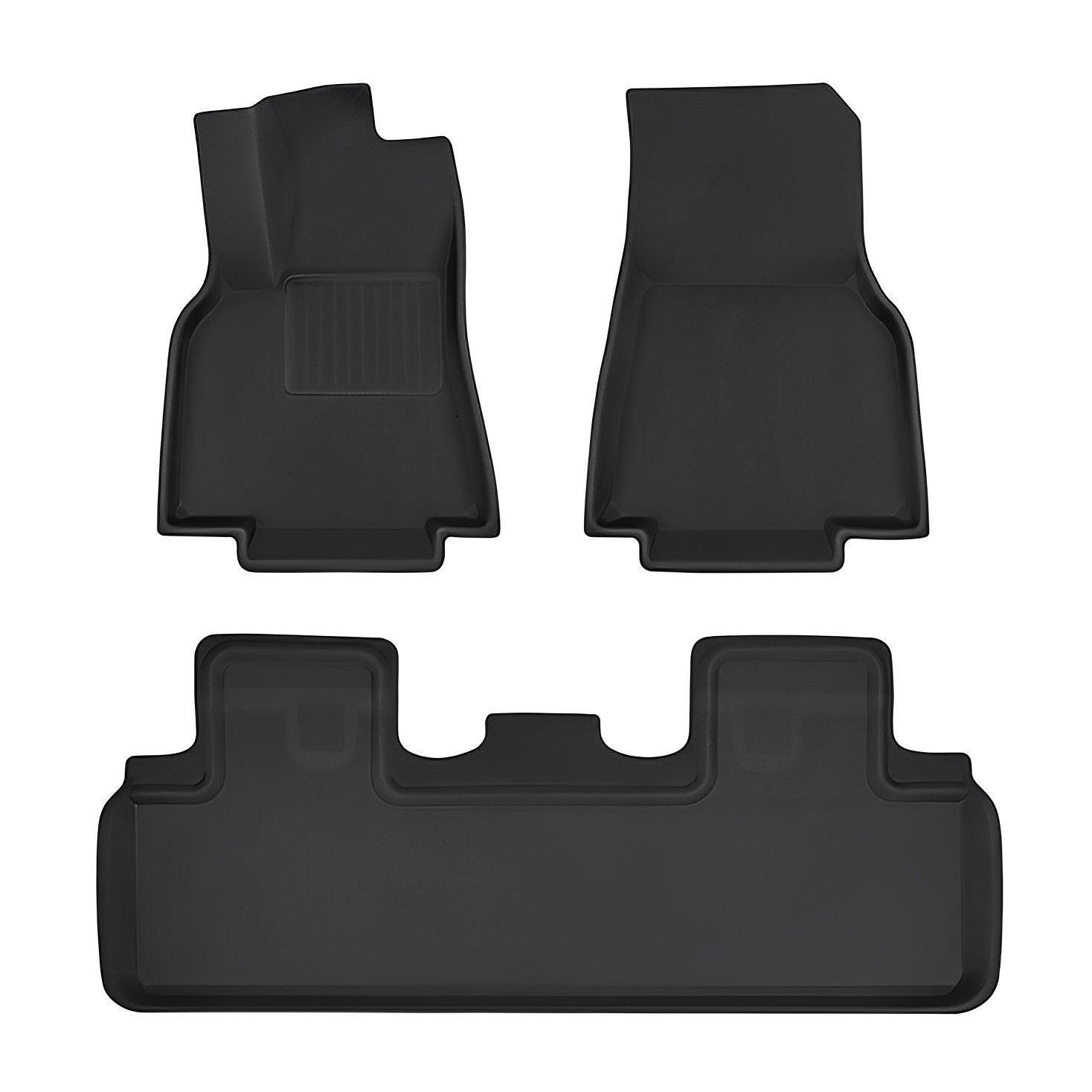 3D Lamination Cutting Liners All-Weather Floor Mat And For Tesla Model Y 5 Seats Floor Mat (3 or 4 PCS)