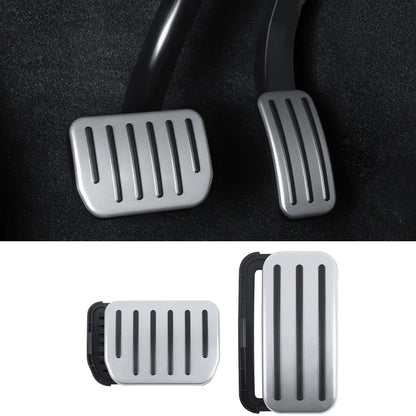 Performance Style Non-Slip Alloy Brake Pedal Cover for Tesla Model 3/Y 2024+ Model 3 Highland 2025+ Model Y Juniper Frosted Silver
