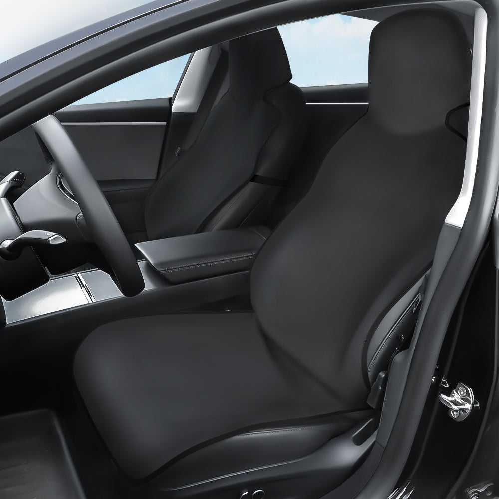 Non-Slip Neoprene Waterproof Seat Cover - Fits All Cars Black Edge 2 Pcs
