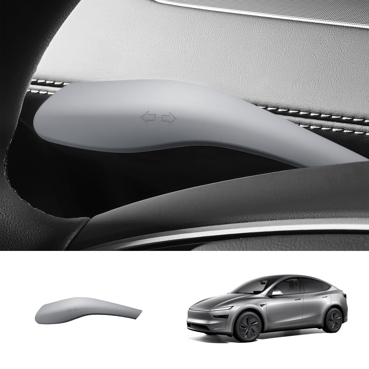 Silicone Turn Signal Stalk Cover for Tesla Model Y Juniper 2025+ (1 Pc) Grey