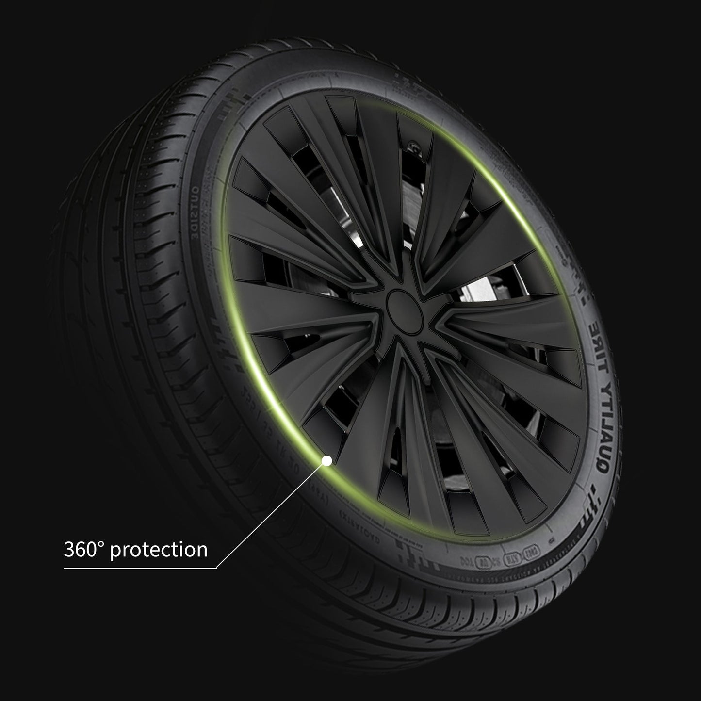 19 Inch Wheel Cover Design for Tesla Model Y (2020-2024) Hubcaps 4x Model Y Wheel Cover