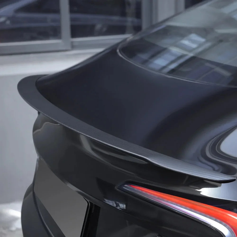 [Real Carbon Fiber] Rear Spoiler for Tesla Model 3/Y/S/X Model 3 Highland 2024 Matte Carbon Fiber
