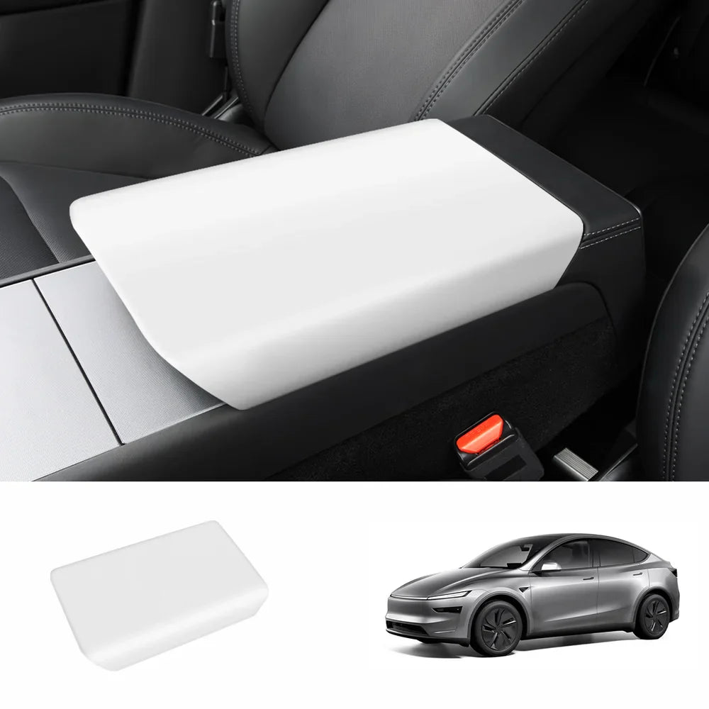 ABS Center Console Armrest Cover for Tesla Model Y Juniper 2025+ White