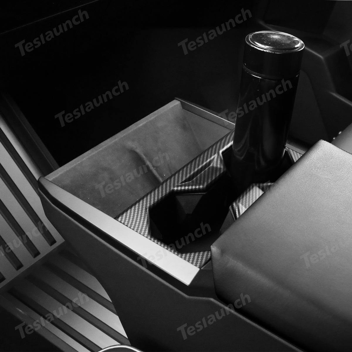 Center Console Cup Holder Frame Trim Cover Panel for Cybertruck