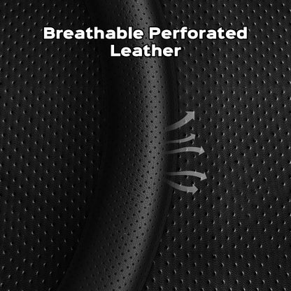 D-Shaped Carbon Pattern Leather Steering Wheel Cover for Tesla Model Y Juniper 2025+