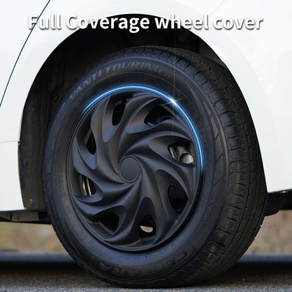 15" Tornado Style Wheel Covers Hubcaps for Universal Fit R15 Tire Steel Wheels 4 PCS