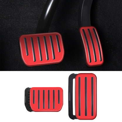 Performance Style Non-Slip Alloy Brake Pedal Cover for Tesla Model 3/Y 2024+ Model 3 Highland 2025+ Model Y Juniper Frosted Red