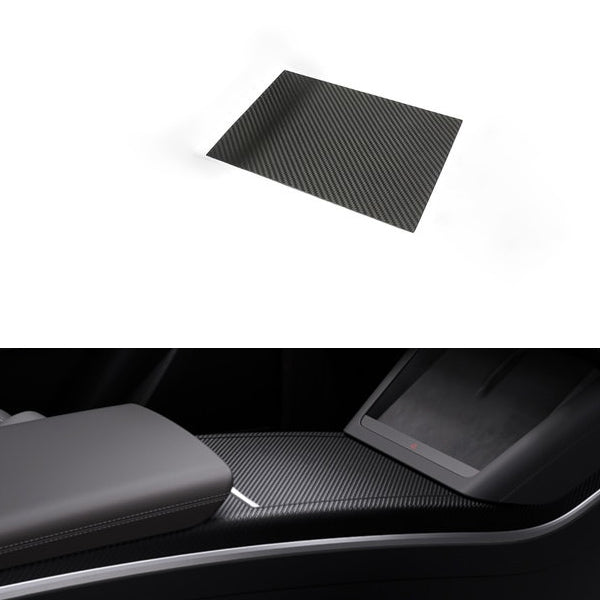 [Real Carbon Fiber] Center Console Cover Kit For Model X 2021+ Center Console Cover