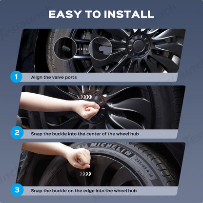 Storm Style Full Cover Wheel Hubcap For Tesla 2024 Model 3 Highland 18-inch Wheels (4PCS)