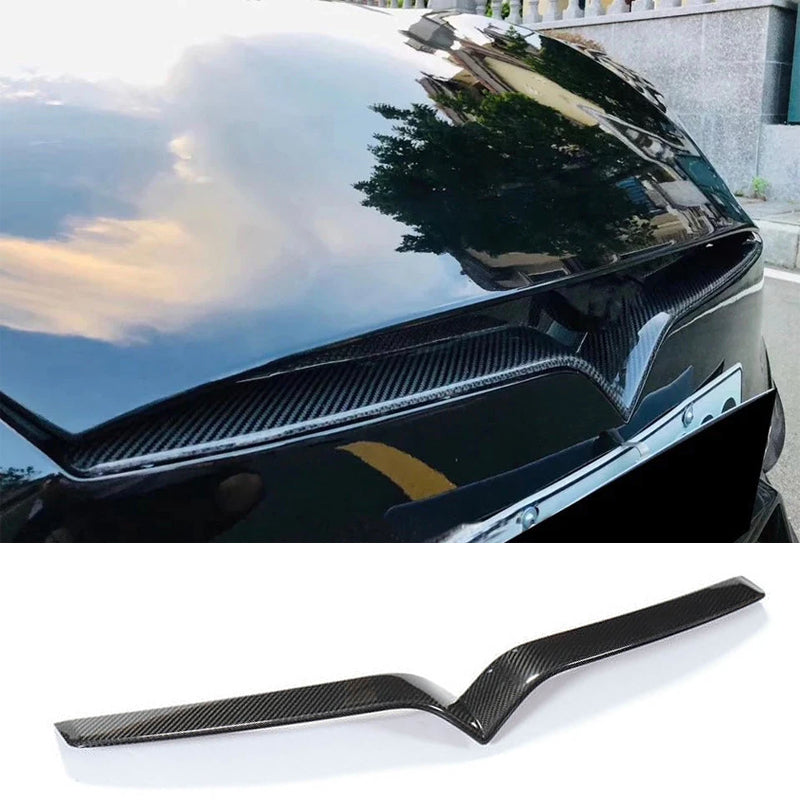 [Real Carbon Fiber] Front Center Grille Trim Strip For Model S 2016-2025