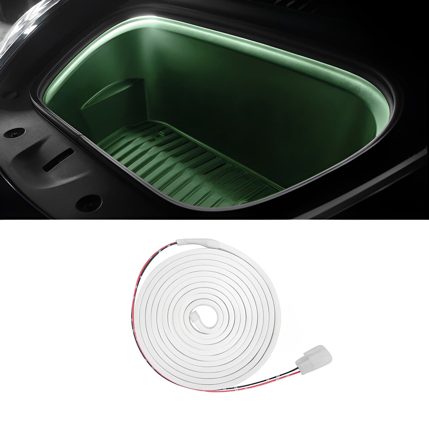 Front Trunk Ambient Lighting for Tesla Model 3/Y/S/X Green