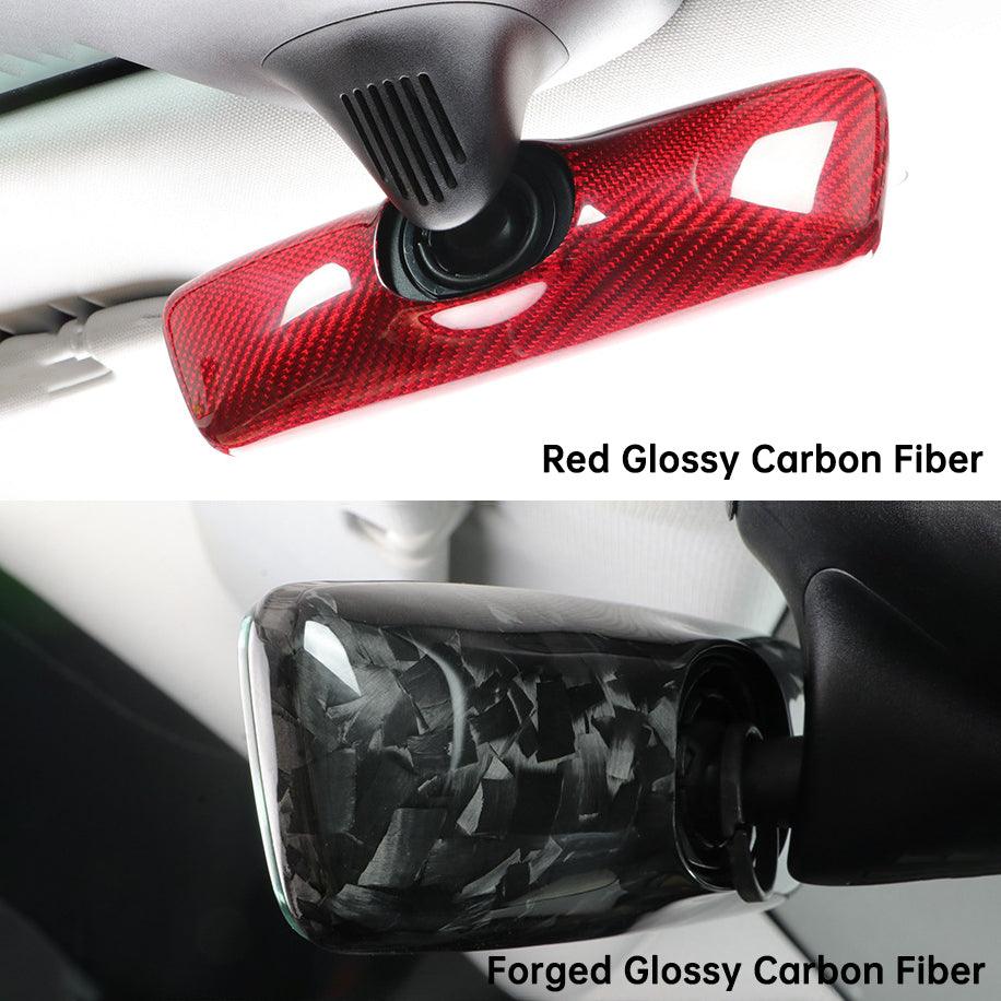 [Real Carbon Fiber] Interior Rearview Mirror Cover For Model 3/Y