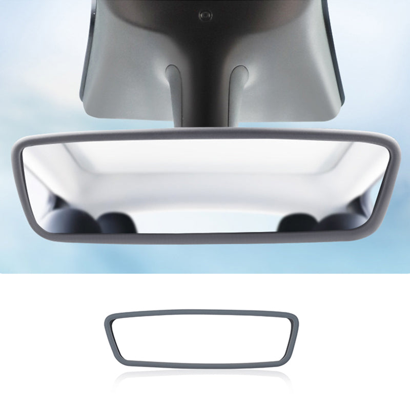 Model3/Y Inner Rearview Mirror Protective Cover Silicone Frame for Tesla Grey