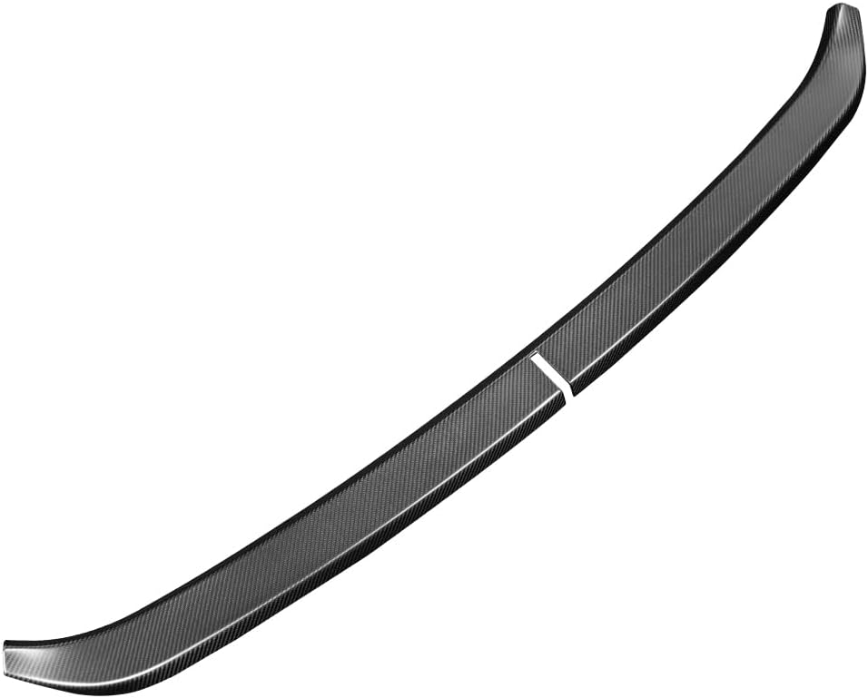 JSWAN Carbon Fiber Front Trunk Threshold Strip Fit for Tesla Cybertruck (2024 2025 2026) Cyber Truck Front Trunk Gate Protector Sill Guard Cover Accessories (Matte Black)