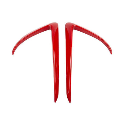 Model 3 Fog Light Cover Canards/Eyelids (1 Pair) (2017-2023) Glossy Red