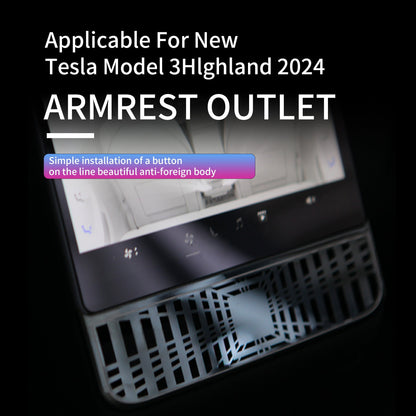 2024 Model 3 Highland Door Speaker Protective Cover Rear Exhaust Air Vent Protective Cover