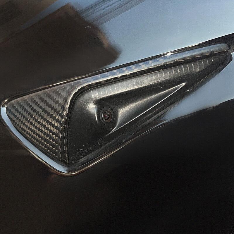 [Real Carbon Fiber] Turn Signal Cover For Model 3/Y (1 Pair)