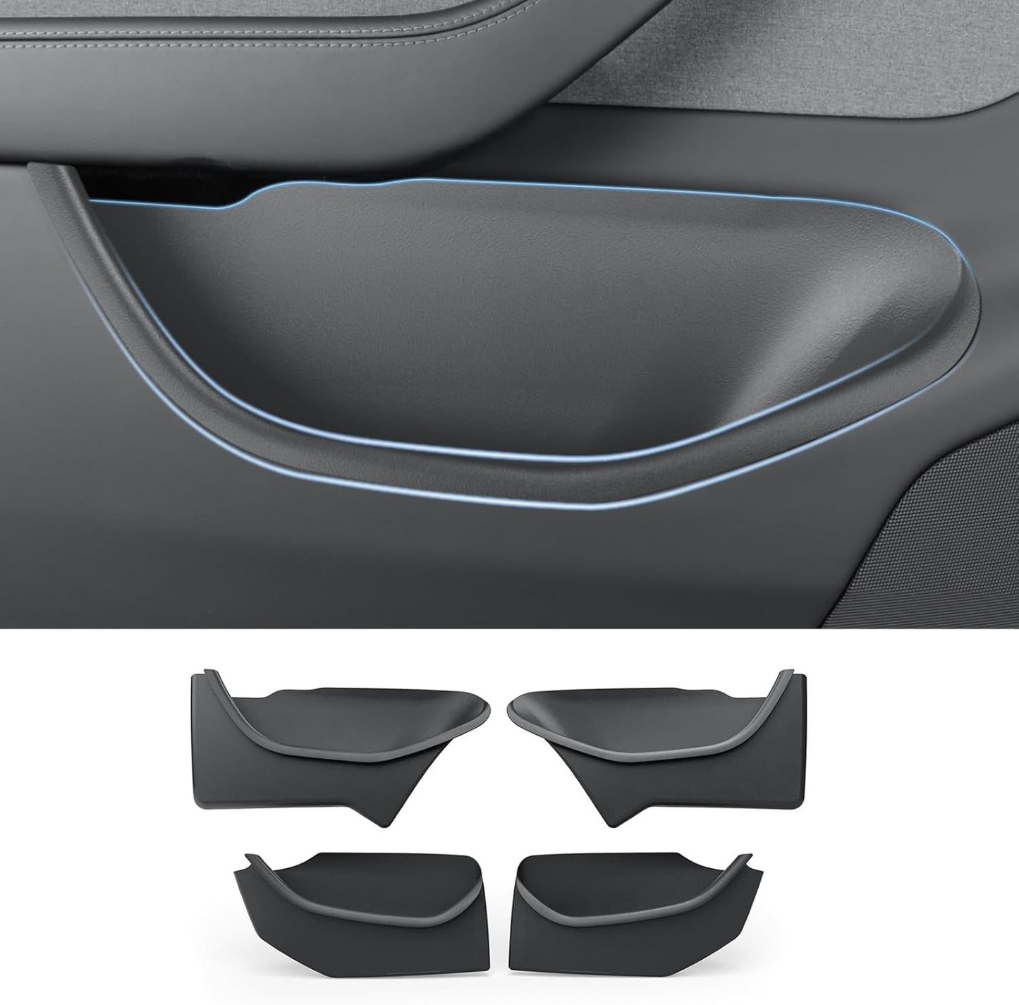 Waterproof TPE Door Organizer Bin for Tesla Model 3 Highland Y Juniper