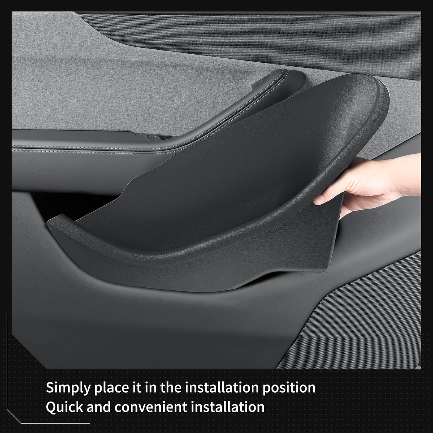 Waterproof TPE Door Organizer Bin for Tesla Model 3 Highland Y Juniper