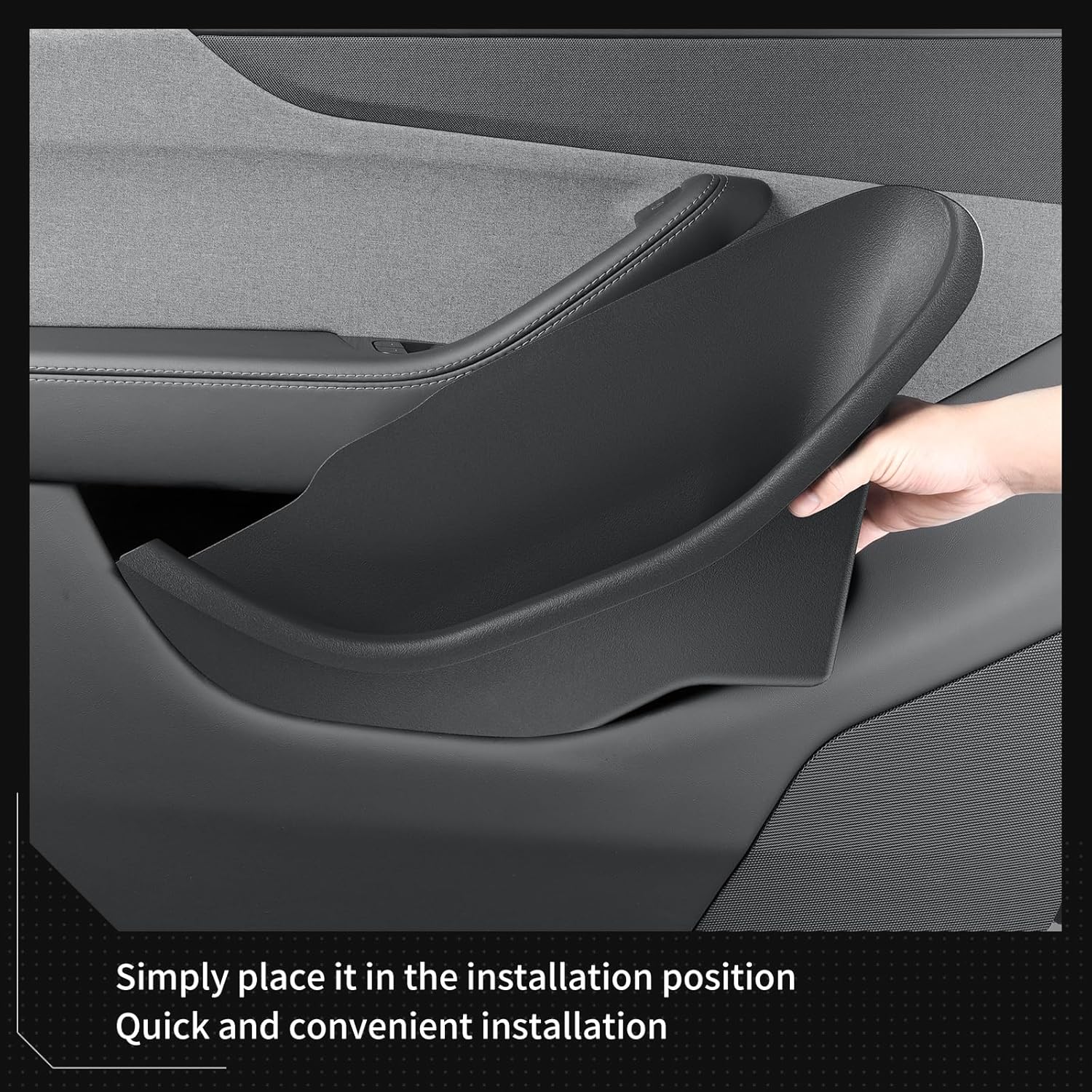 Waterproof TPE Door Organizer Bin for Tesla Model 3 Highland Y Juniper