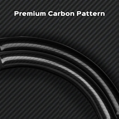 D-Shaped Carbon Pattern Leather Steering Wheel Cover for Tesla Model Y Juniper 2025+