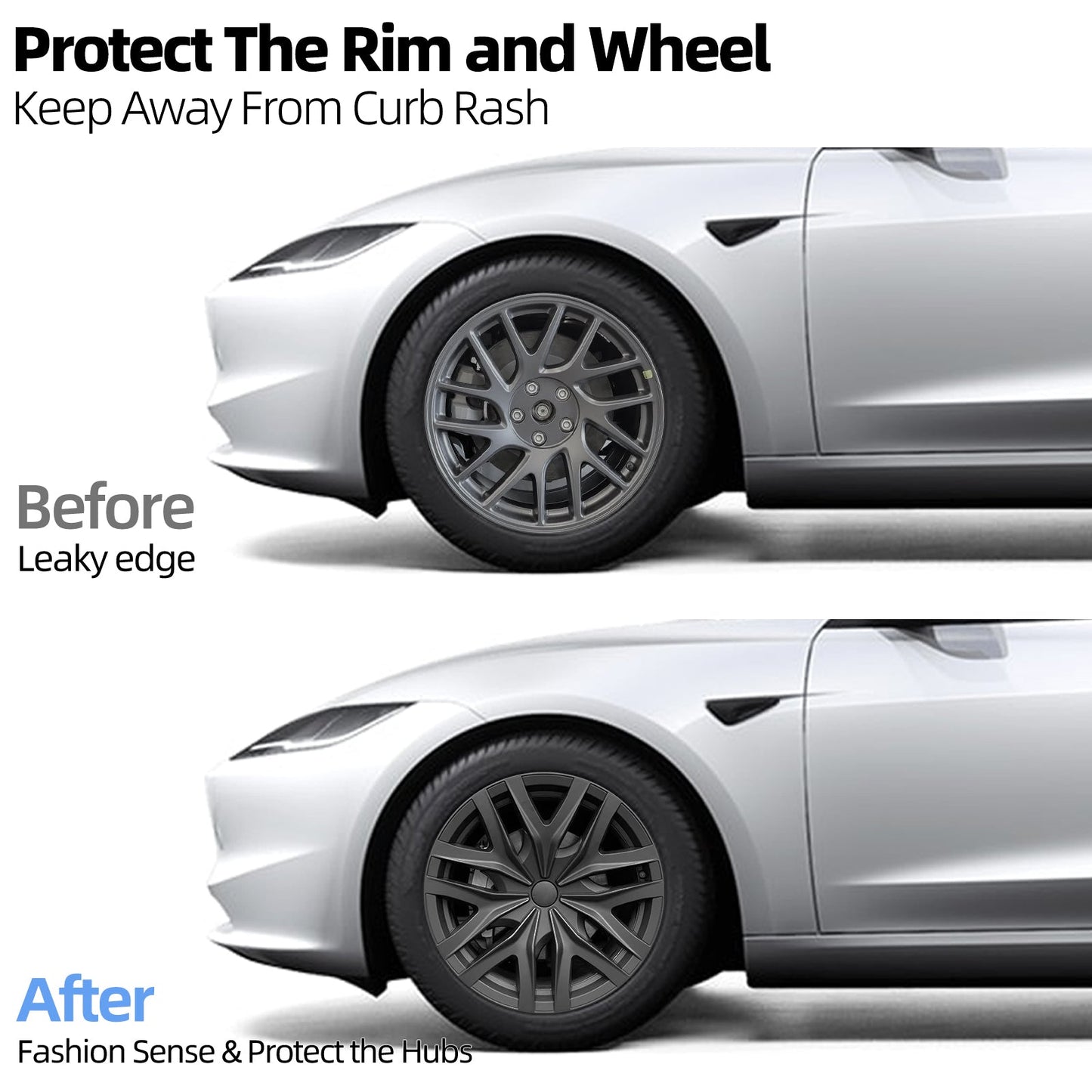 18" Arachnid Wheel Covers For Tesla Model 3 Highland