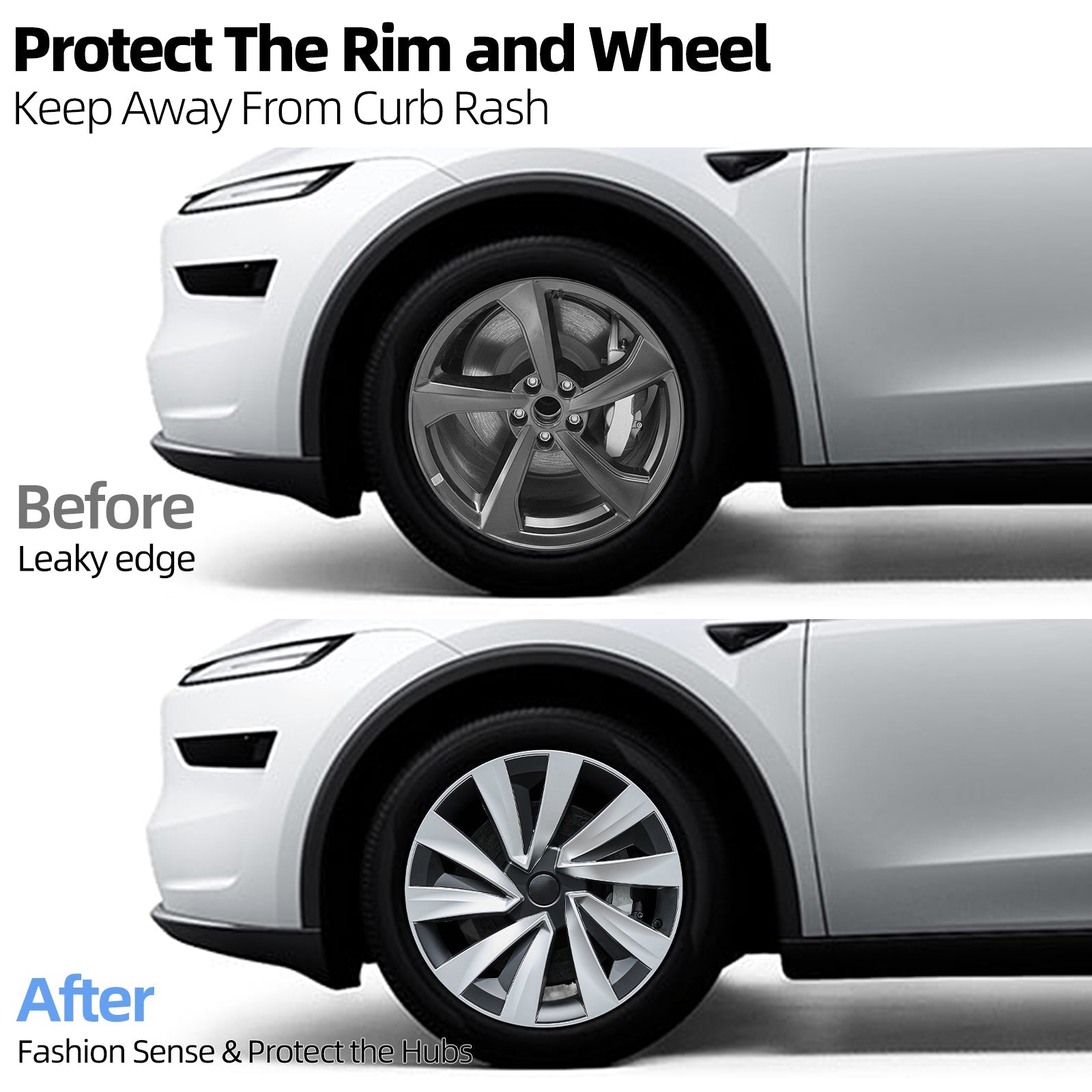 19 Inch Turbine Style Wheel Hubcaps for Tesla Model Y Juniper