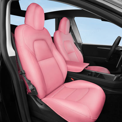 All-Inclusive 2012-2021 5 Seat Tesla Model S Seat Cover Standard leather Pink Choose Color Email the Car Seat Image 10 Days to Produce