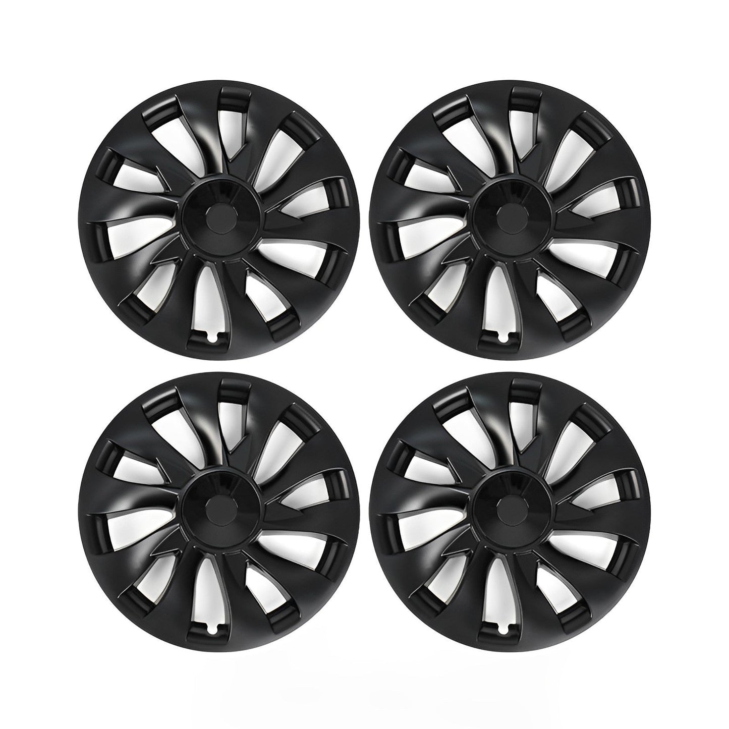 Model 3 Induction Style Wheel Hubcap - 18" Performance Style Wheel Hub Caps (4 Pcs) for Tesla Model 3 18" (4 Pcs) Matte Black
