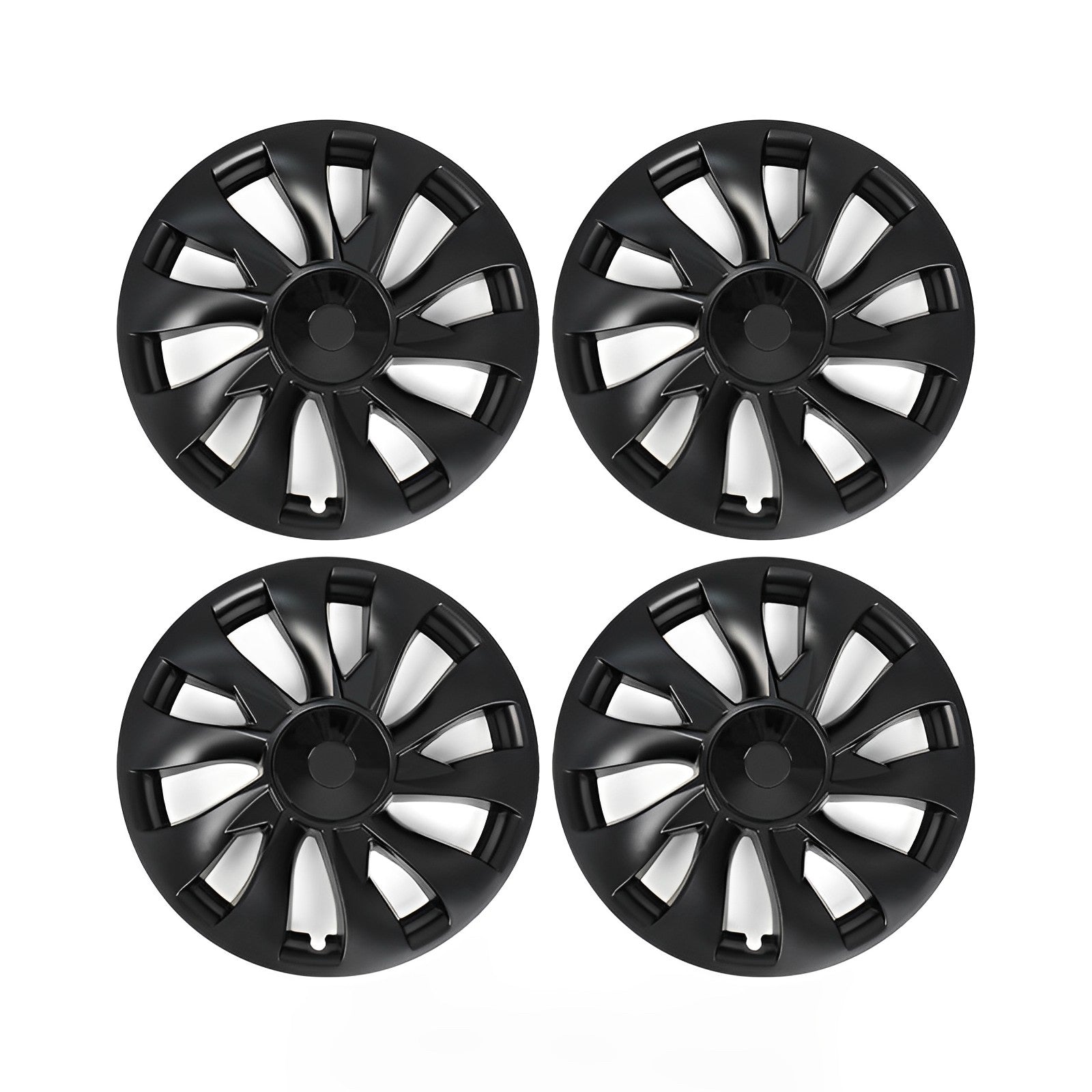 Model 3 Induction Style Wheel Hubcap - 18" Performance Style Wheel Hub Caps (4 Pcs) for Tesla Model 3 18" (4 Pcs) Matte Black