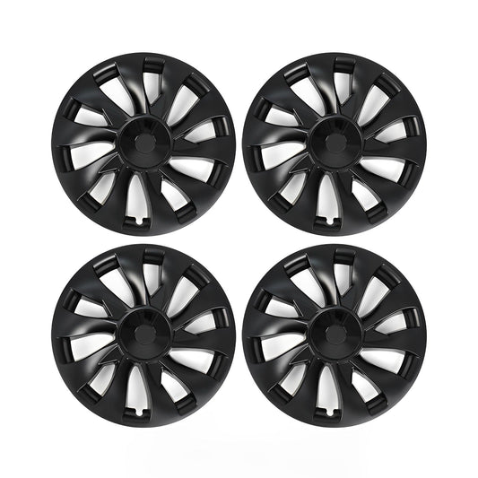 Model 3 Induction Style Wheel Hubcap - 18" Performance Style Wheel Hub Caps (4 Pcs) for Tesla Model 3 18" (4 Pcs) Matte Black