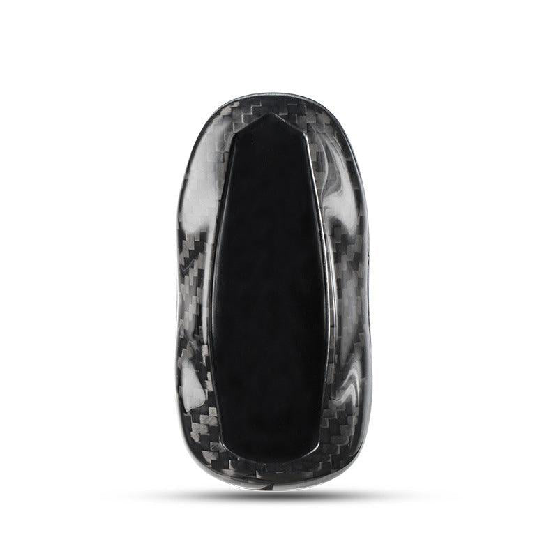 [Real Carbon Fiber] Model S/3/Y Key Fob Cover, Key Fob Holder Real Carbon Fiber - Black