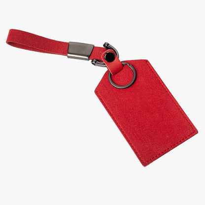 Premium Leather Key Card Holder For Tesla Model 3/Y (2017-2025) Red
