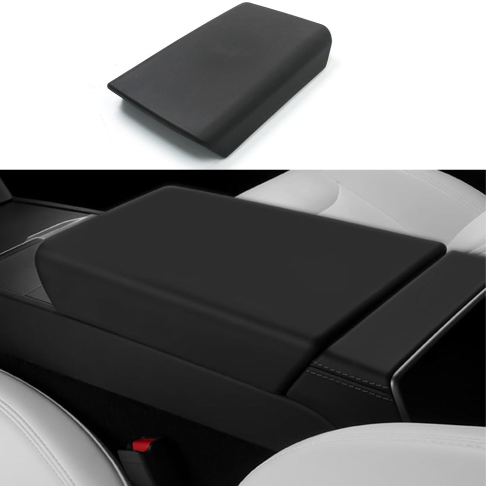Non-Slip Center Console Armrest Cover for Tesla Model 3 Highland 2024+ Black