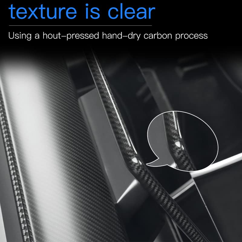 Carbon Fiber Center Control Touchscreen Cover Frame for Tesla Model 3/Y