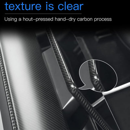 Carbon Fiber Center Control Touchscreen Cover Frame for Tesla Model 3/Y