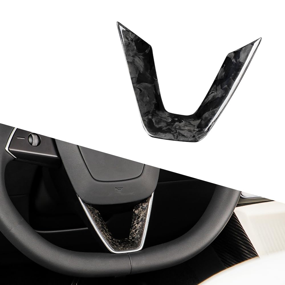 Carbon Fiber Center Control Touchscreen Cover for Tesla Model 3/Y Forging